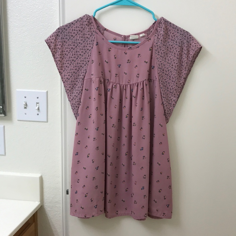 Pink Floral Blouse